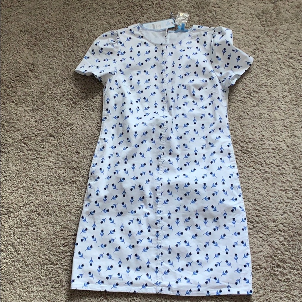 NWT Draper James Floral Denim Shift Dress sz 4